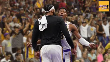 Anthony Davis and Rui Hachimura