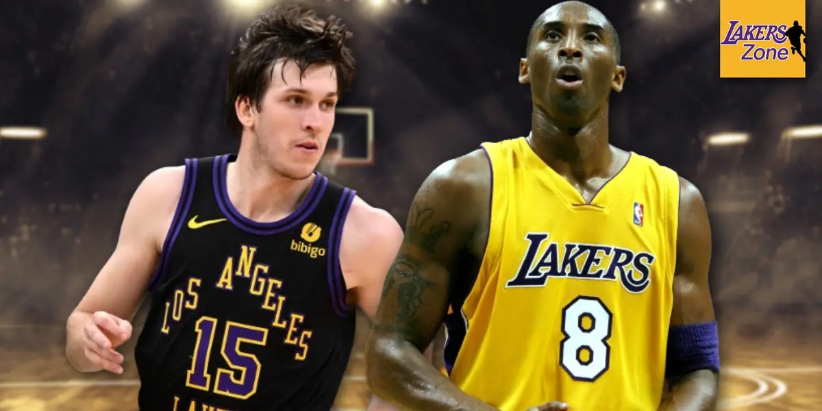 Austin Reaves and Kobe Bryant