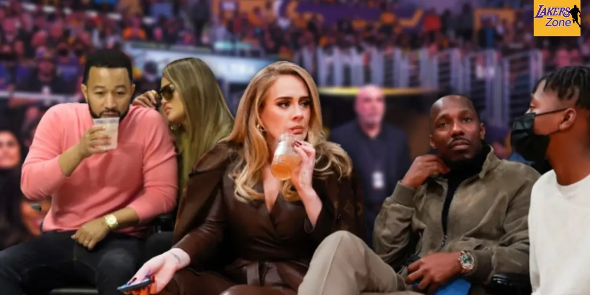 Celebrities at Lakers games
