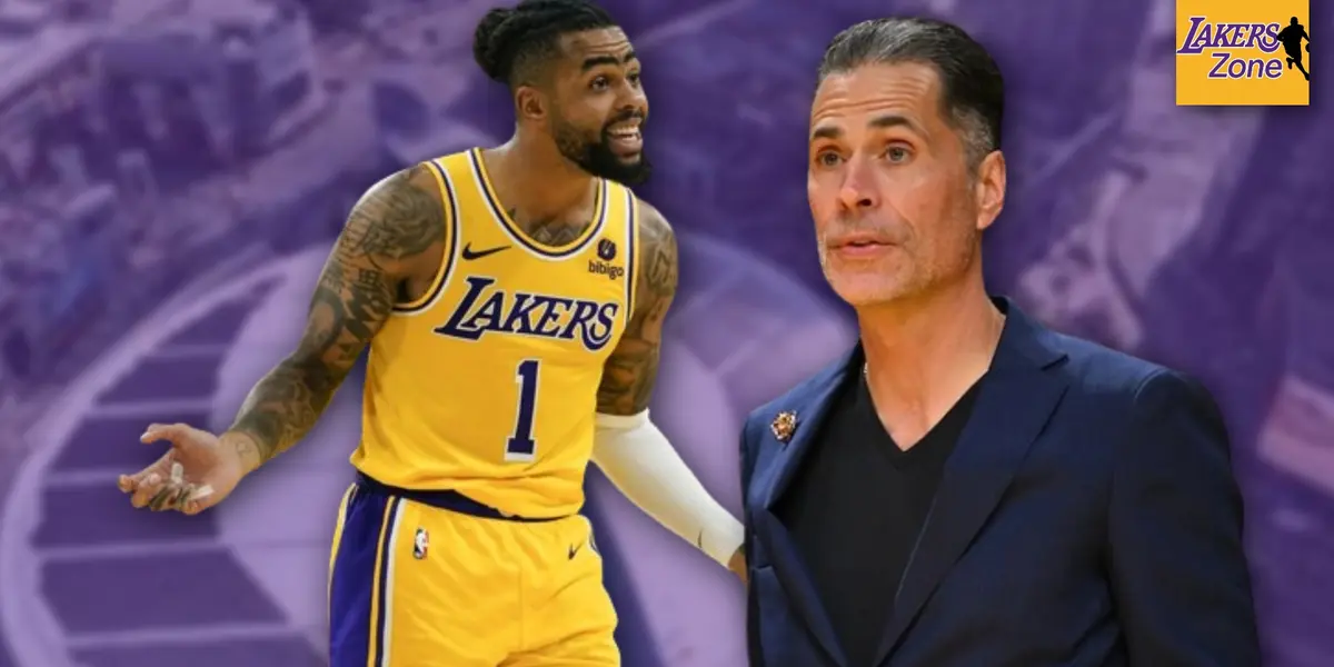 D'Angelo Russell and Rob Pelinka