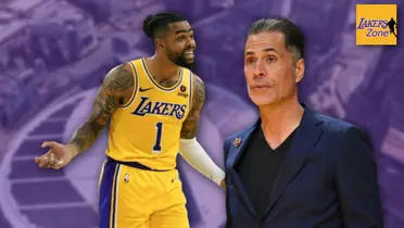D'Angelo Russell and Rob Pelinka