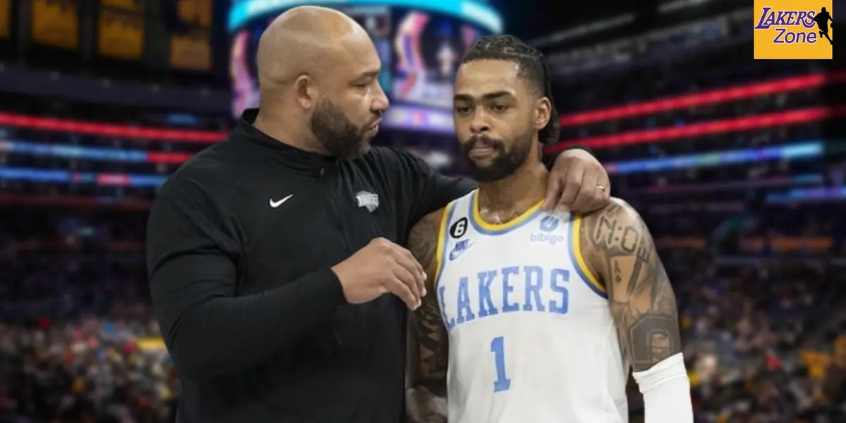 Darvin Ham and D'Angelo Russell