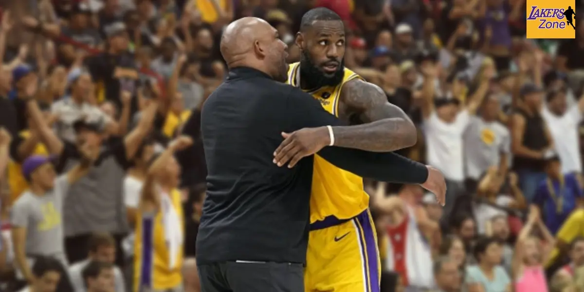 Darvin Ham and LeBron James