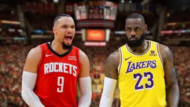 Dillon Brooks and LeBron James