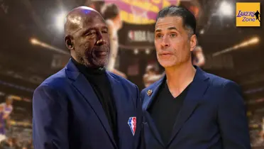 James Worthy and Rob Pelinka