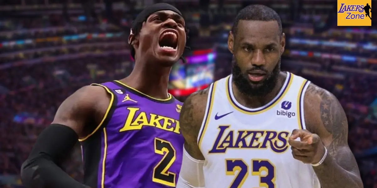 Jarred Vanderbilt and LeBron James