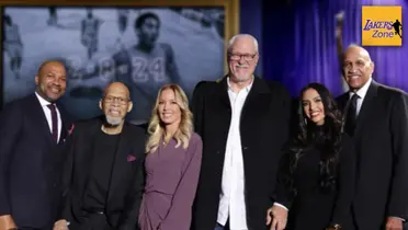 Lakers legends, Vanessa Bryant, Jeanie Buss at Kobe Statue's ceremony