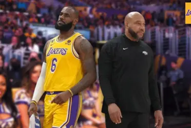 LeBron James and Darvin Ham