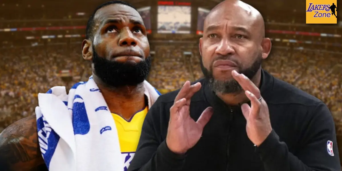 LeBron James and Darvin Ham