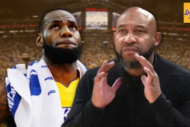 LeBron James and Darvin Ham