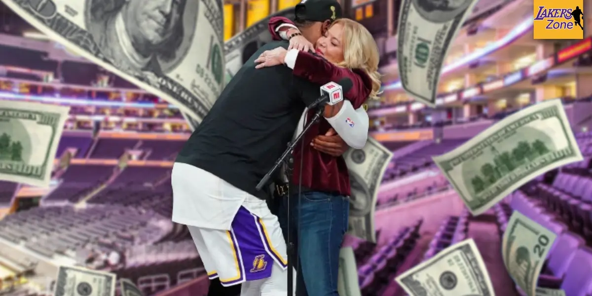 LeBron James and Jeanie Buss