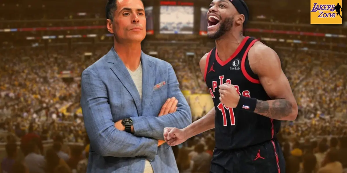 Rob Pelinka and Bruce Brown