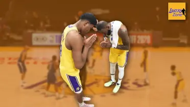Rui Hachimura and LeBron James