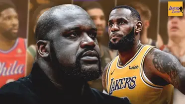 Shaquille O'Neal and LeBron James