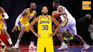 Spencer Dinwiddie was present at the Lakers-Pelicans