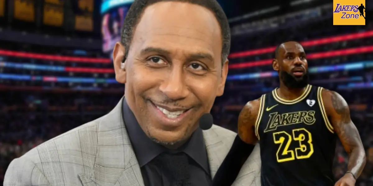 Stephen A. Smith and LeBron James