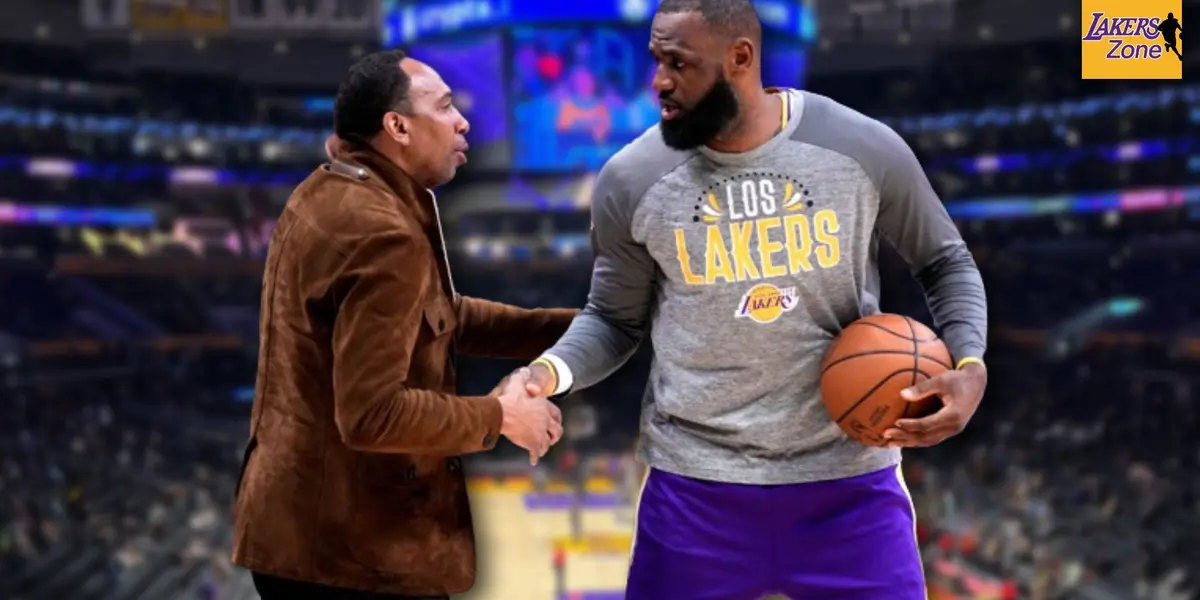 Stephen A. Smith and LeBron James