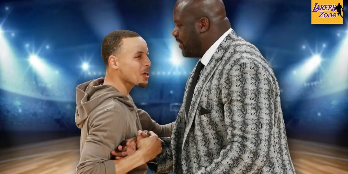 Stephen Curry and Shaquille O'Neal