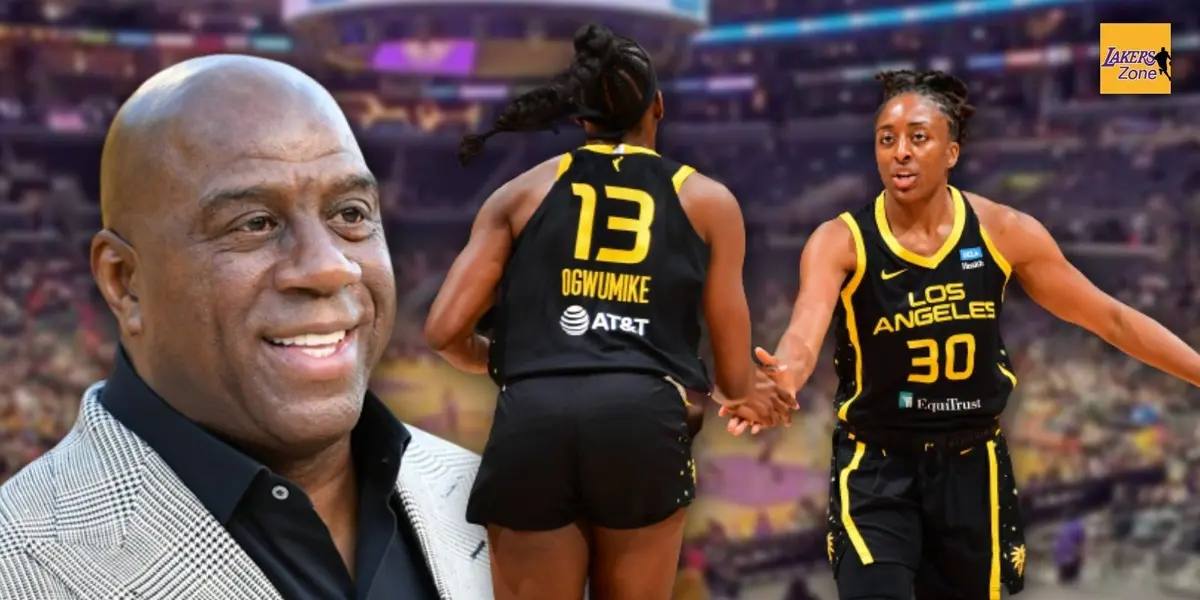 The LA Sparks got a victory on their first game of the season against the Mercury, and being at the Crypto.com Arena, a lot of basketball royalty was present