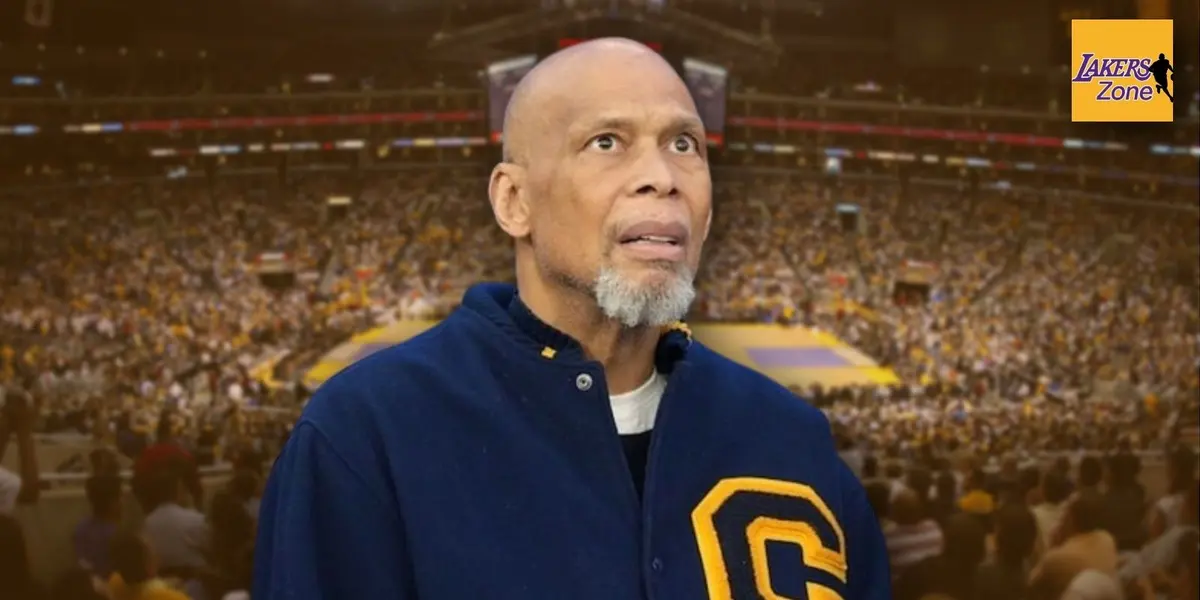 The Lakers showtime era legend Kareem Abdul-Jabbar fell during a center and broke his hip