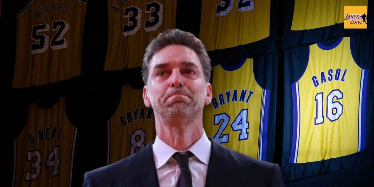 The two times champion with the Lakers, Pau Gasol, saw his jersey number to be retired as an homage to him, and he has shared his feelings about it