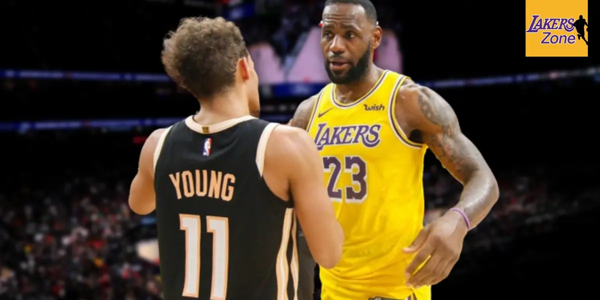 Trae Young and LeBron James