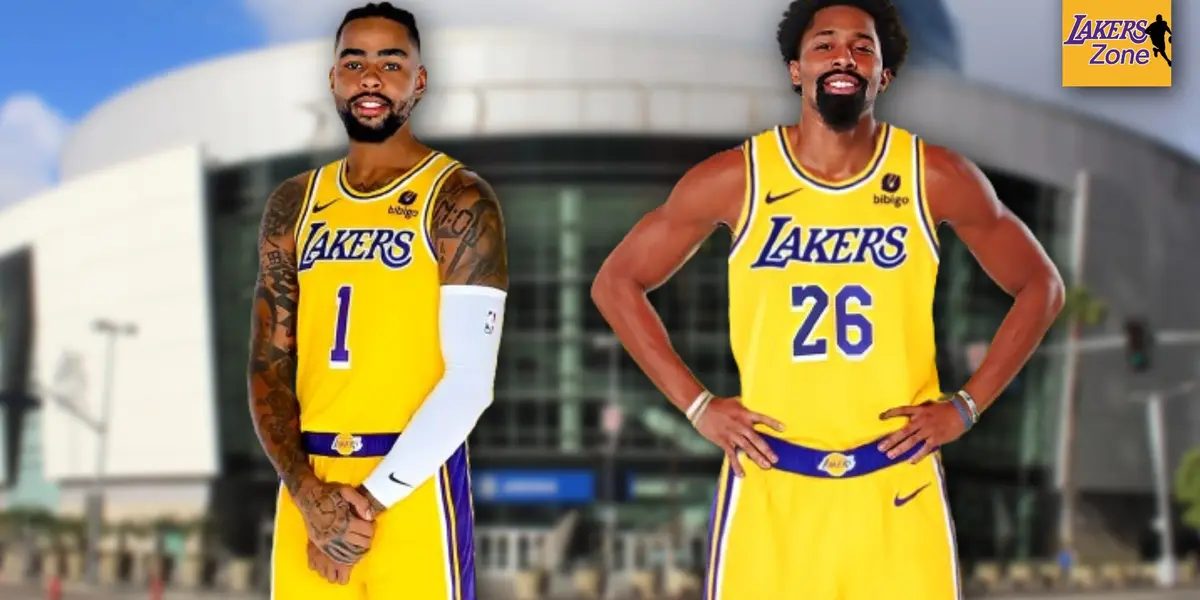 D'Angelo Russell's reaction to Spencer Dinwiddie arrival to LA Lakers