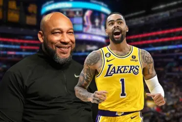 Coach Ham's show of affection to his favorite Laker makes D'Angelo Russell jealous