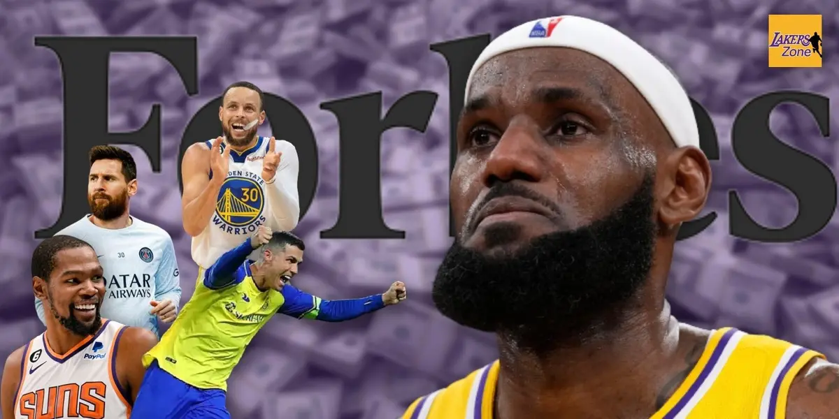 It seems that this year, LeBron James is falling short of being one of the highest-paid athletes compared with last year