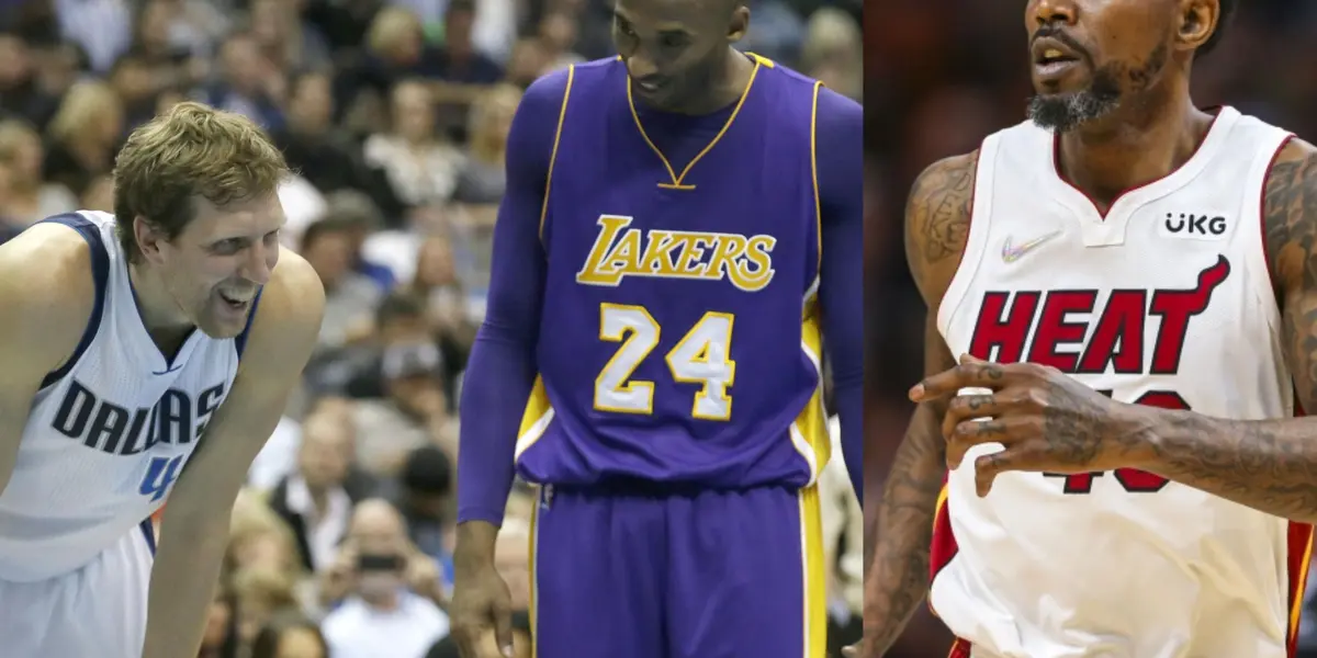 Kobe Bryant, Dirk Nowitzki and Udonis Haslem are the only players to belong to this select club.