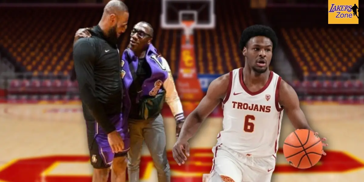 LeBron James and Shannon Sharpe, Bronny James