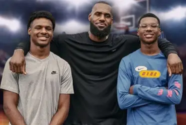 LeBron James the Lakers superstar has reacted to an impressive game by one of his sons