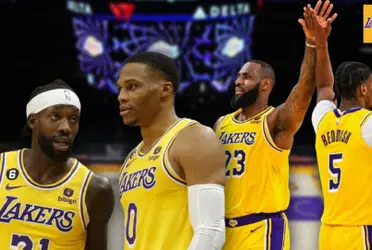 Patrick Beverles, Russell Westbrook, LeBron James and Cam Reddish