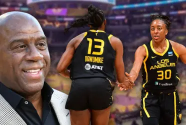 A legendary studded cast was present for the LA Sparks season opener win