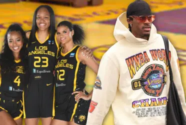 The LA Lakers star that just wore a hoodie in honor of the WNBA LA Sparks
