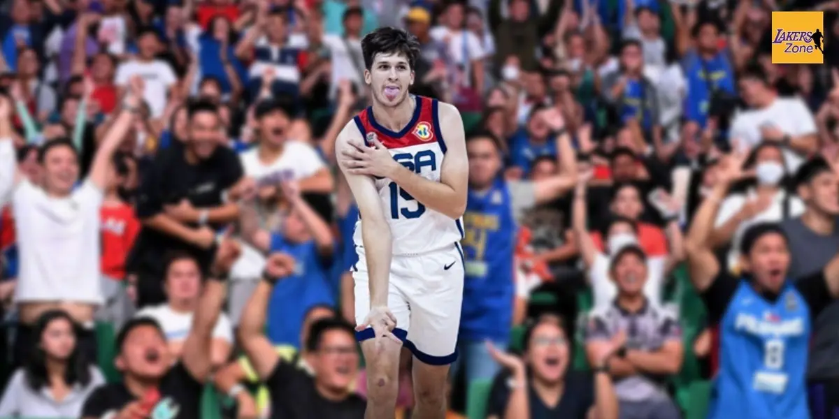 The Lakers guard Austin Reaves let it slip he was 'recruiting' for LA in Team USA, he says something different this time
