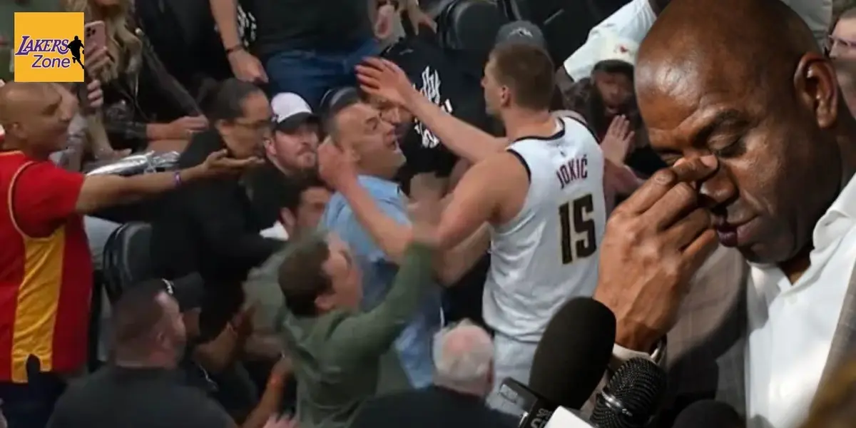 The Lakers showtime era legend Magic Johnson has reacted to the incident between Jokic and Ishbia