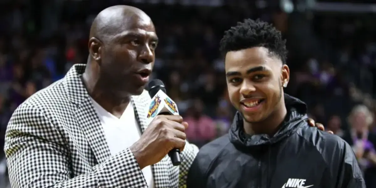 The Lakers' showtime era Magic Johnson has spoken highly of D'Angelo Russell's return to LA