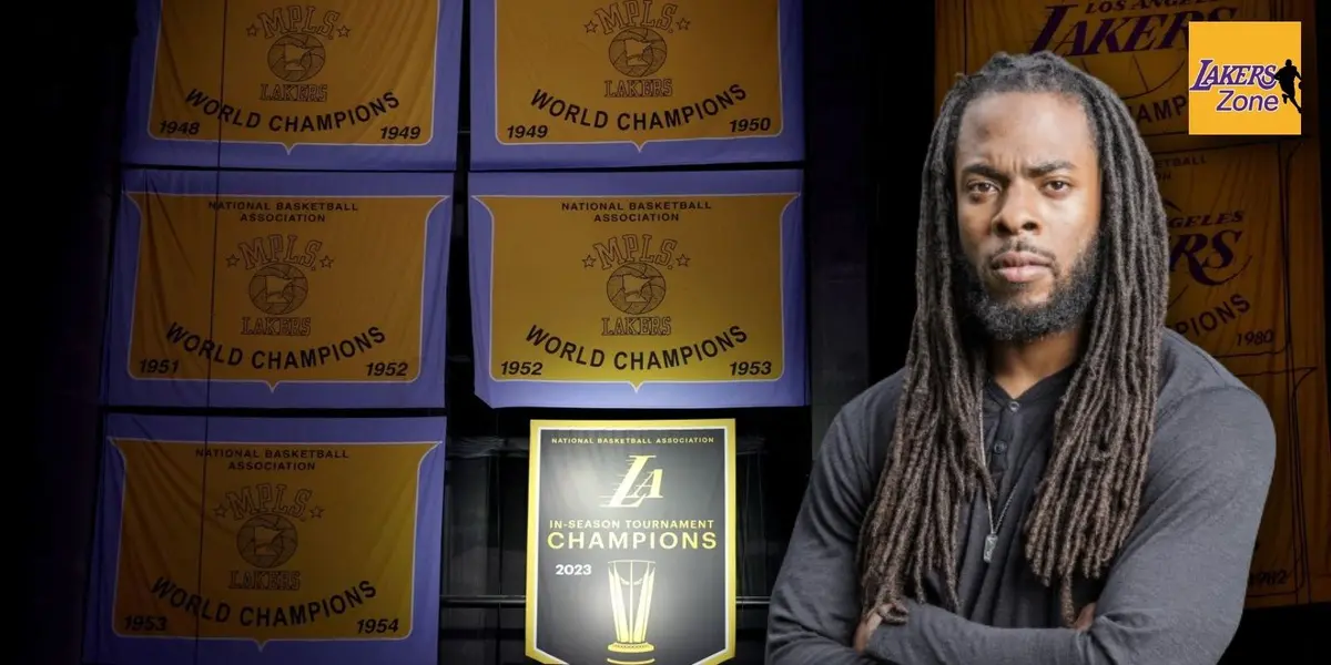 The Lakers unveiled an IST banner and 'Undisputed' analyst Richard Sherman went savage on them