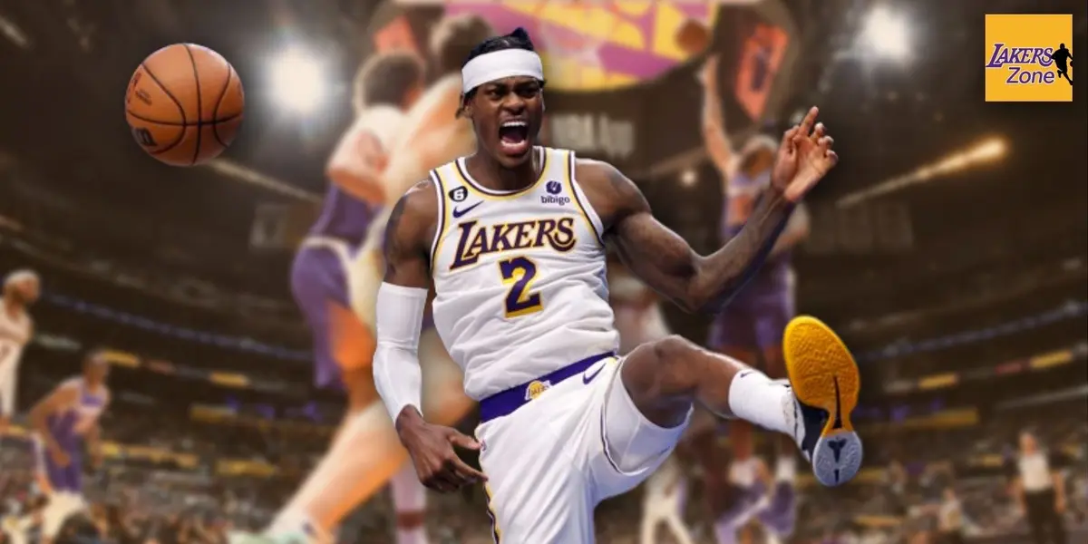 The Lakers wing Jarred Vanderbilt is still away from making his debut with LA this season, he reacted to one of his teammate's performance in the win over the Cavs