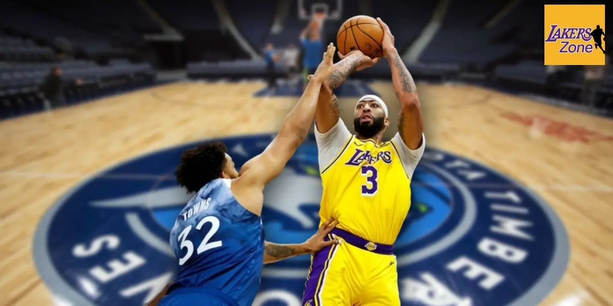 The Los Angeles Lakers are trailing by 4 points at the end of the first half in the game vs. Minnesota