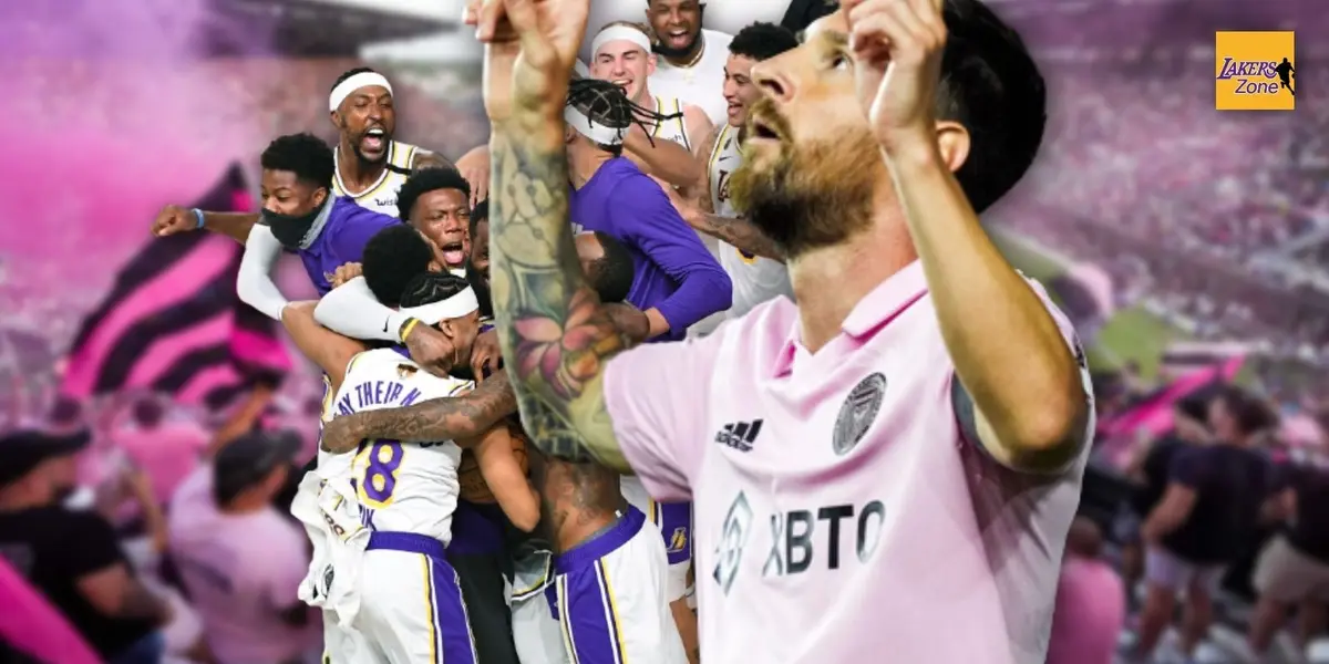 The Messi euphoria continues to storm the USA, on each game at least one celebrity comes to watch a game of the soccer superstar, this time an NBA former Laker