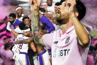 The Messi euphoria continues to storm the USA, on each game at least one celebrity comes to watch a game of the soccer superstar, this time an NBA former Laker